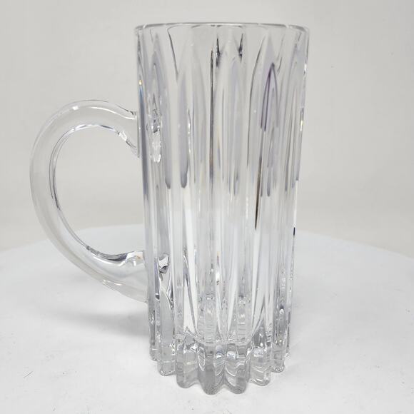 VTG Mikasa Marquis Crystal Beer Glass Full Vertical Cut Super Heavy 7" Tall - Picture 7 of 10